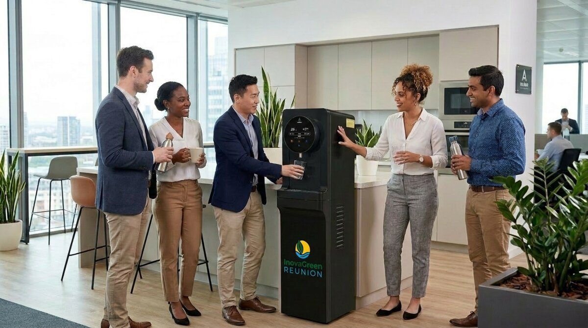Eau atmosphérique pour entreprises et bureaux, démarche RSE à La Réunion